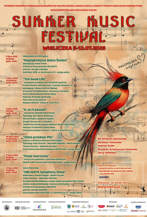 plakat Summer Music Festival Wieliczka 2025