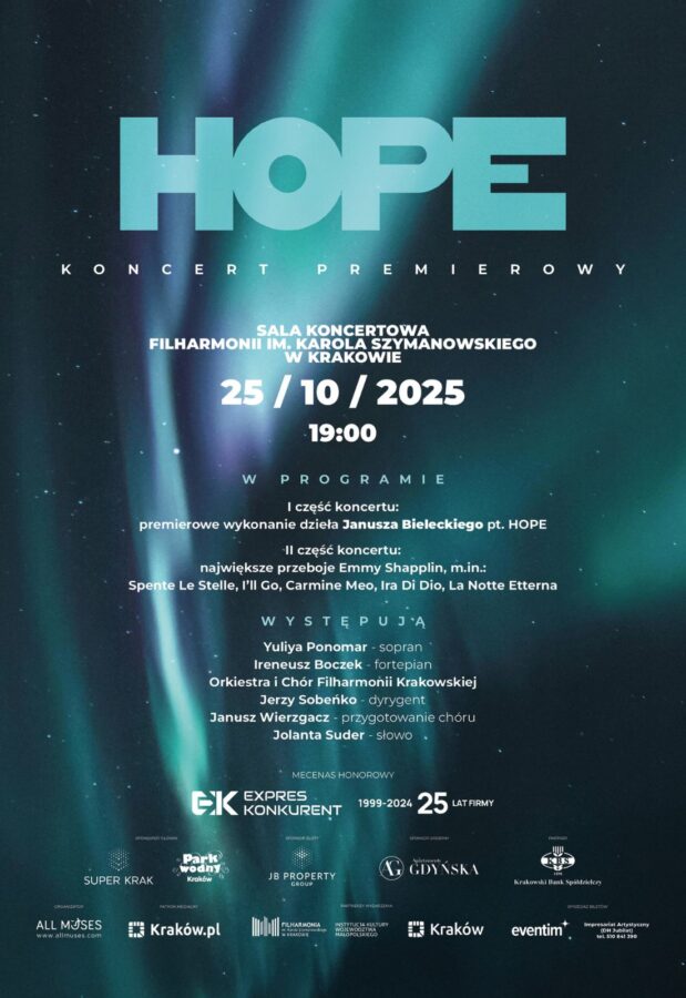 HOPE Koncert Premierowy - plakat